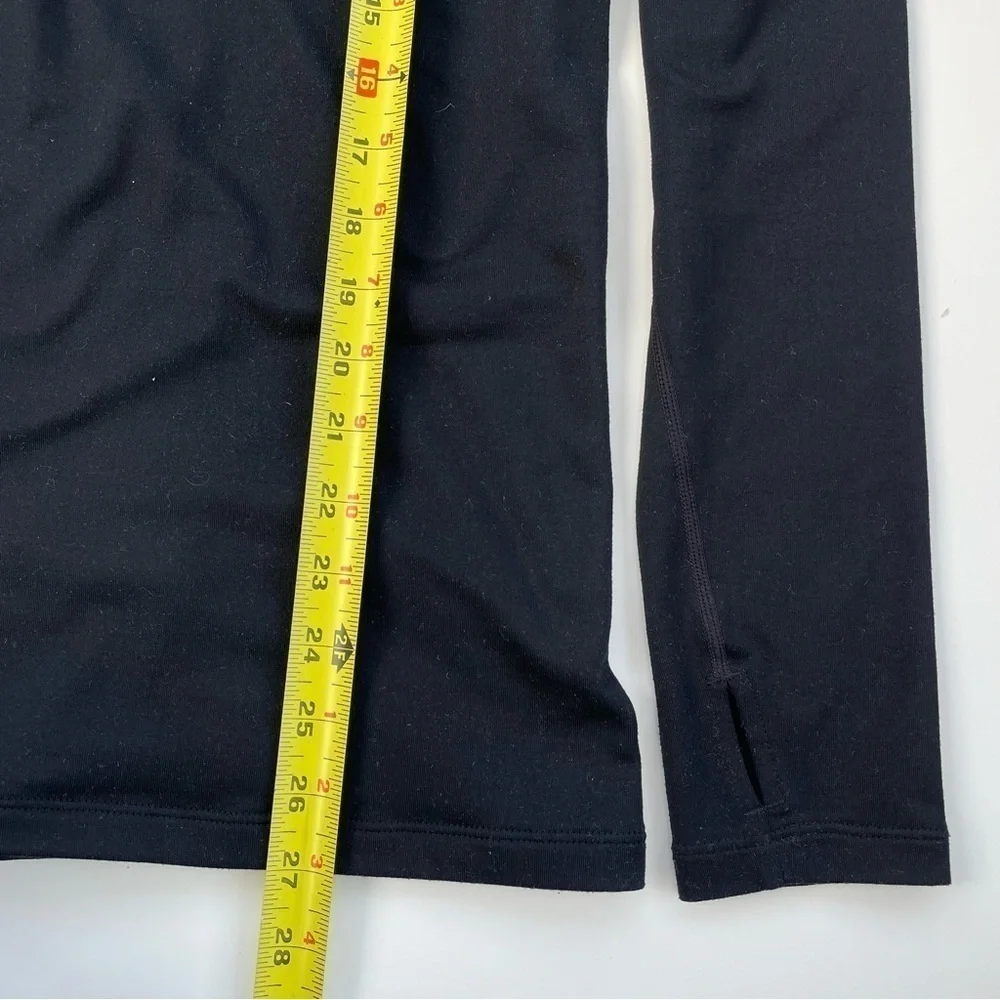 Nike Dri-Fi Women's Black Quarter Zip Pro Combat Fitted Long Sleeve Size Large